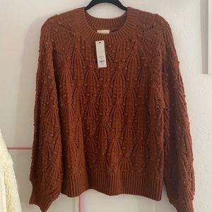 Harper Knitted brown sweater from Francesca’s